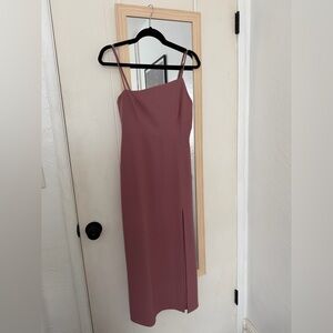 Elegant Mauve Sleeveless Dress